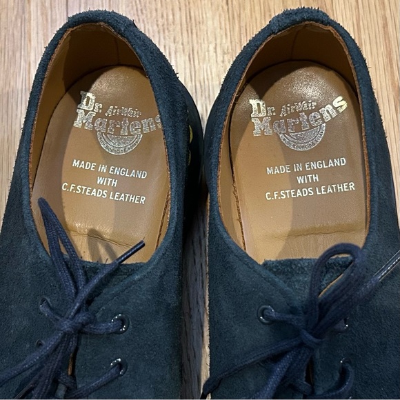 NWOB Doc Martens 1461 Made in England Suede Oxford Shoes in Indigo 7 mens navy - Picture 7 of 10